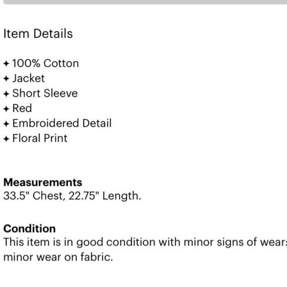 Vintage Anne Crimmins for Umi Collection short sleeve button down floral jacket - Picture 5 of 10